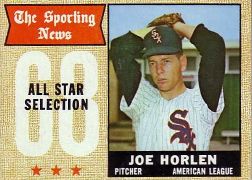 1968 Topps Baseball Cards      377     Joel Horlen AS